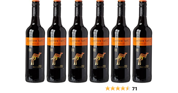 Yellow Tail Merlot Wine, 75 cl (Case of 6)