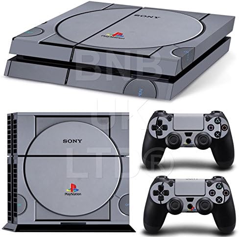 BNBUKLTD® PS1 Skin Sticker Cover For PS4 Playstation 4 Console Controller Decal Set Viny