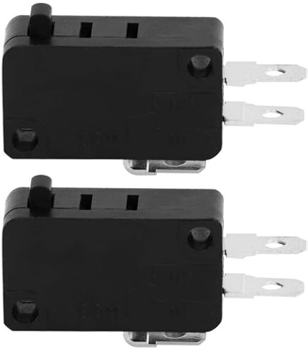 sourcing map KW3-OZ 16A 125/250VAC SPDT NO NC Button Action Type Micro Limit Switch Pack of 2