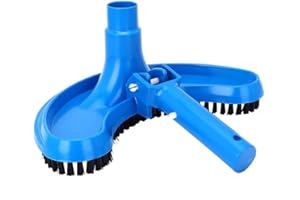 HONGZER Tête de brosse à vide pour piscine incurvée, tête d'aspirateur pour piscine demi-lune flexible, tête d'aspiration courbe, outils de nettoyage de piscine