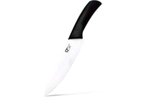 EUROXANTY Couteau en Céramique | Couteau céramique de Cuisine avec Lame en Zircone | Couteau antidérapant hautement acéré | petit Couteau en Céramique Accessoires de Cuisine