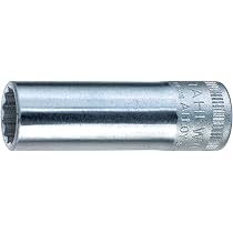 STAHLWILLE Steckschlüsseleinsatz Nr. 46 – 13 Mm Schlüsselweite, 54 Mm Lang, HPQ-Stahl, Verchromt