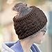 Twist Style Woolen Knit Crocheted Hat Headgear Headband Head Wrap for Winter Lady Women Brown