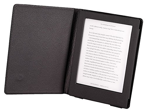 Gecko Covers - Kobo Aura H2O H  lle Luxus - Schwarz - eReader Schutzh  lle aus hochwertigem PU-Leder eReaderh  lle mit Aufweck StandbyFunktion eReader