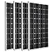 Produktbild Sonnenkollektor ZODORE 4 Pcs*100 Watt 100w Monocrystalline Photovoltaic PV Sonnenkollektor Modul 12V Batterielade f¨¹r Wohnmobile Caravan Boat, Wohnmobil oder Yacht, f¨¹r Insel / Backup-Solarstromanlagen 100 watt