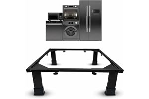 Smart Shelter Heavy Duty Washing Machine Stand Without Wheels Adjustable Metal Base for Fully & Semi Automatic, Top & Front Load, Fridge & Dishwasher, 160 Kg Capacity, Anti-Rust, Rubber Feet