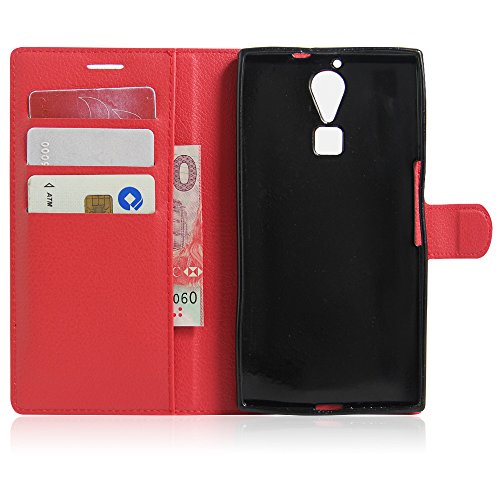 Guran   Funda de Cuero Para Doogee F5 Smartphone Tir  n de la Cubierta de la Funci  n de Ranura Tarjetas y Efectivo Caso