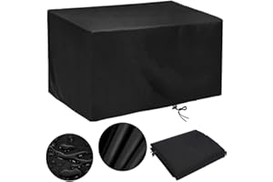 RNGCPTO Garden Furniture Covers Waterproof Garden Table Cover 150 x 80 x 70cm Rectangular Outdoor Patio table Covers Windproof Snow-proof, Anti-UV Tear-Resistant for Chair Rattan Sofa (150x80x70cm)