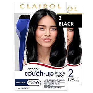 Clairol Nice n Easy Root Touch-Up 003 Black 1 Kit (Pack of 2)