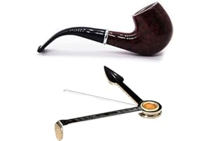 VOVCIG Pipa per tabacco da fumo con 3 in 1 strumento di pulizia per tubi da tabacco staccabile, regali per i tuoi amici (15,1 pollici)