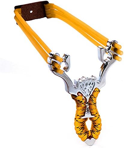 Slingshot,DETOME Stainless Steel Metal Outdoor Professional Strong Antihanade Slingshot Bird Artifact Outdoor Game