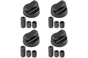 RECAMANIA Universal-Schaltknöpfe für alle Arten von Ofen, Herd & Kochfeld (4er-Pack)