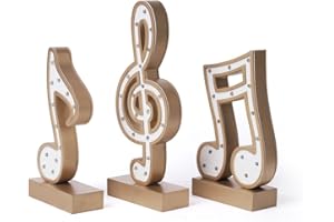 SEINHIJO Musical Decorativa Escultura Piano Figura Regalo Música Figure Modern Estatua Interior Salon Arte Resina Decoración del Hogar Luz LED Oro 29cm