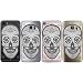 Produktbild Original Lanboo® Silikon Case Für Samsung Galaxy S7 Edge #7 Motiv 8 - Schutz Tasche Schale Hülle Etui Cover Bumper TPU mit Skull Skellet Kopd Head Schädel magic mystisch Grau Bart Schnurrbart Flower Blumen Tattoo Druck Design Abbildung