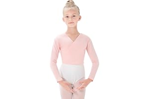 tanzdunsje Maglioncino da Balletto di Danza Cardigan Cotone Manica Lunga per Bambini Ragazze Donne