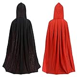 Capa reversible: un lado negro y el otro rojo.