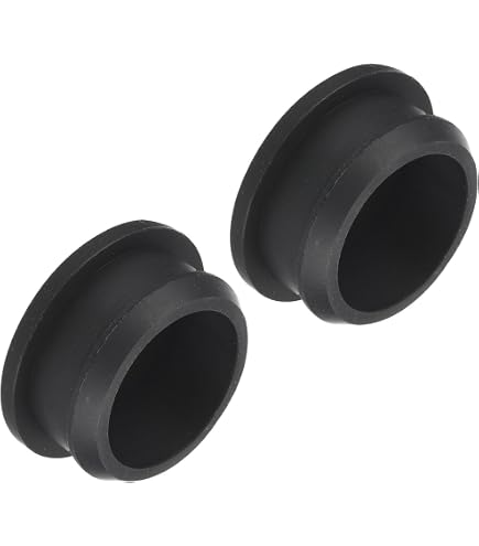 Pack De 6 Tapones De Silicona A Presión - Diámetro 15mm, Negros - Para Sellar Agujeros En Paneles, Cocina Y Baño