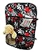Produktbild Auto Rücksitz Organizer Multi Tasche Rückenlehnenschutz Sitzschoner Lehnenschutz Rote Graue Blumen [030]