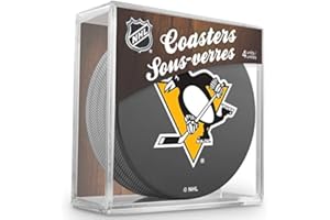 SHERWOOD Sher-Wood Pittsburgh Penguins NHL Lot de 4 dessous de verre pour hockey sur glace