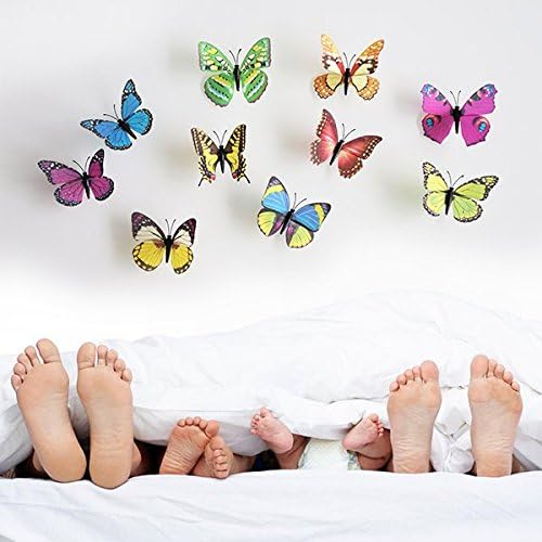 3D Butterfly Set - Colourful - 10 pcs