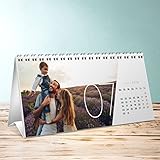 Foto Kalender drucken, Quer durchs Jahr Tischkalender, Aufstellkalender 260x120 mm, Fotokalender 2018 by 
