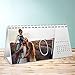 Foto Kalender drucken, Quer durchs Jahr Tischkalender, Aufstellkalender 260x120 mm, Fotokalender 2018 by 