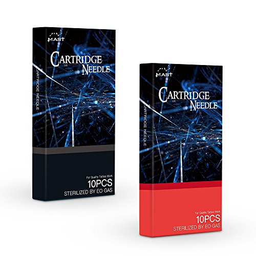 Dragonhawk High Quality 20 pcs Mast Tattoo Needles Disposable Sterile Needles Mix Size Needles Set for Tattoo Artist (MAS-MIX)