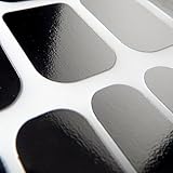Chix Nails Nail Wraps Silver Chrome Lightening Fingers Toes Vinyl Foils Beauty Minx Style