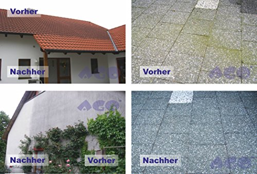 Quart ® 400 Hochkonzentrat Grünbelagentferner 2 Liter Konzentrat. Gegen Algen und sonstige Grünbeläge auf jedem Material, Chlor- und Säurefrei BAuA-N25201 - 7