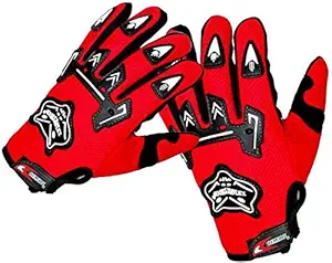 Vocado Red Fashno Knighthood Riding Full Gloves