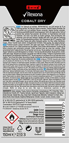 Rexona Men Cobalt Dry Anti-Transpirant Deospray, 6er Pack (6 x 150 ml) - 2