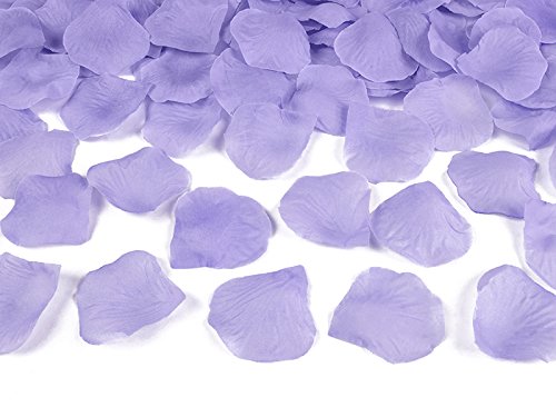 500 Stück Rosenblätter Blütenblätter Streudeko Tischdeko für Hochzeit - Kleenes Traumhandel® (Flieder)
