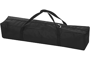 PATIKIL 31 Inch Camp Chair Replacement Bag - Nylon Folding Carrying Storage Bag for Beach With Large Zipper Shoulder Strap for Camping Travel, Black