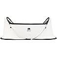 DERYAN Travel Cot - Infant - Cream - Pop-up System - Set-up in only 2 Seconds - Including Cotton sheet and Carrying Bag - Babybox, Babybed