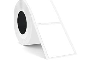 SUPVAN T50M Label Maker Tape Adapted Label Print Paper Refill White Size 45mm x 60mm 100pcs Thermal Laminated Waterproof Self-Adhesive Multipurpose Labeling Tape Replacement