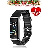TOADABLE Fitness Tracker Sport Armband Pulsmesser Schrittzähler Intelligente Armbanduhr Schrittzähler Bluetooth IP67 Wasserdicht Kalorien Sitzende Erinnerung Anruf Push Nachricht Benachrichtigung