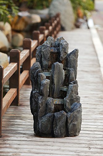 Köhko Springbrunnen „Sächsische Schweiz“ Gartenbrunnen Brunnen für Außen und Innen - 4