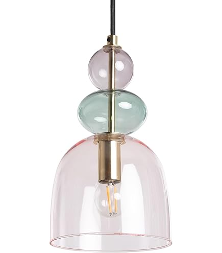 Industriële Lotus Glazen Kap, Groen, 25 Cm, E27 Voor Keuken Eiland Of I 521927