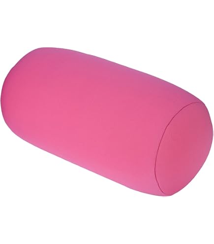 Traversin En Microbilles - Oreiller Rouleau Pour Nuque, Yoga, Voyage - Tissu Doux Extensible - 30x16 Cm Environ