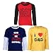 Goodway Pack of 3 Boys Full Sleeve Colour T-Shirts Mom & Dad Theme-3-9-10Years RS.629.00