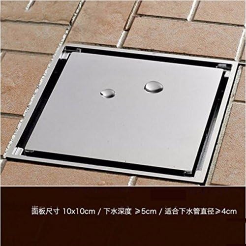 SJQKA floor drain Invisible Floor Drain Copper Odor Proof Insect Cockroach Defection Hidden Bathroom Shower Room Restroom Block Proof Floor Drain,A