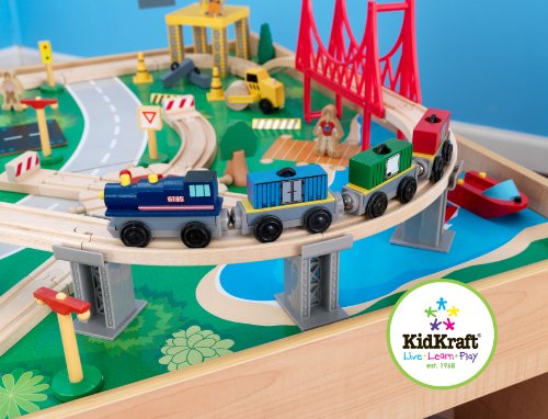 KidKraft - Waterfall Mountain Train Set & Table