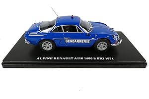 OPO 10 - Coche Compatible con Renault Alpine Gendarmerie A110 1600 S BRI 1971 Hachette 1/24 (TES4)