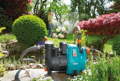 Gardena 1732-20 Comfort Gartenpumpe 4000/5 (Leistung 1100 W; Maximaler Druck: 4,5 bar; Maximale Selbstansaughöhe: 8 m) Fördermenge: 4000 l/h - 5
