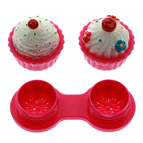 HuntGold Reise Cartoon Kuchen-Entwurf Kontakt Linsenbehälter Kasten Halter Behälter Speicher Zufällig - 2