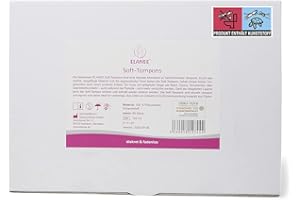 ELANEE Tampones suaves sin hilos, material suave y flexible, 50 unidades (742-V2)
