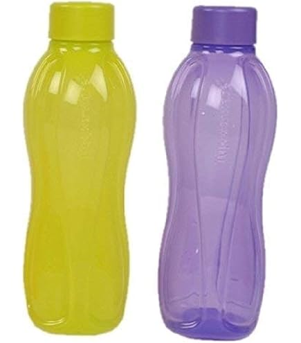 Tupperware Aquaslim Set di 4 borracce da 500 ml, set da 4,5 l. I colori possono variare. on