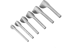 Riemenend schneider, 6 Stück/Set DIY Leder Carft V-Form Stanzset Riemenendschneider Stanz werkzeug für das Nähen von Leder zu Hause (15-40 mm)