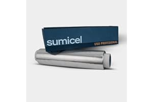 SUMICEL - Papel de Aluminio Profesional Liso - 30 centímetros x 300 Metros - Especial para catering, cocina, peluquería, hogar. Bobina de 2kg - 300 metros REALES (3)