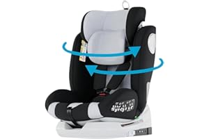 Babify Onboard Silla de Coche para Bebés y Niños, 0 Meses - 12 Años, Ajustable 360, Asiento Portátil y Seguro i-Size ECE R129